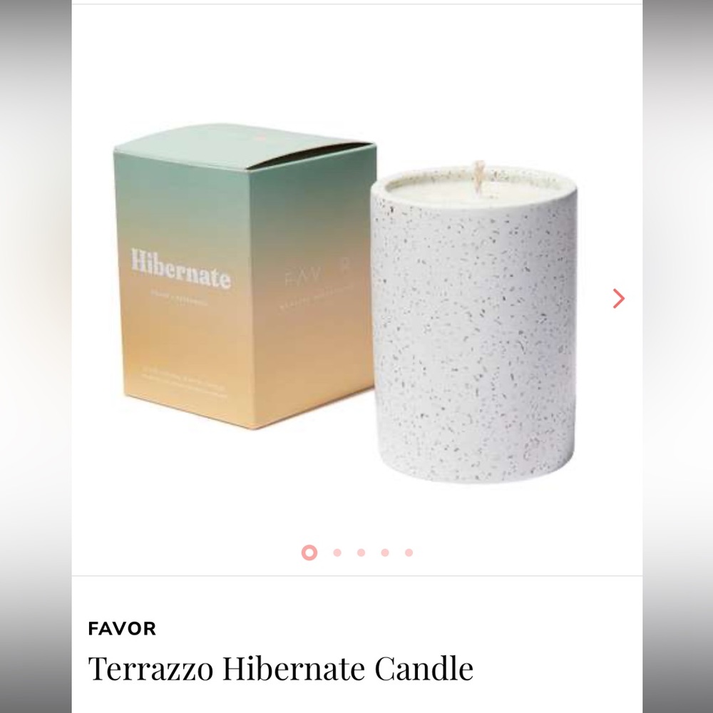 FAVOR Terrazzo Hibernate Candle‎ ( cedar + patchouli) new in box